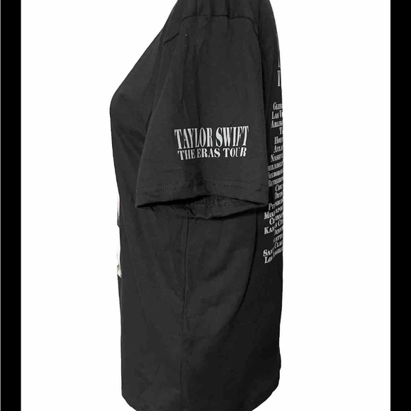 Taylor Swift The Eras Tour Tee Shirt Size medium Official Merchandise Black, - Picture 8 of 12